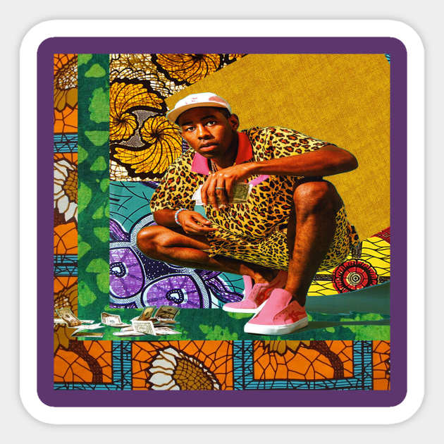 Tyler the Creator African Print Design Sticker by artbyomega